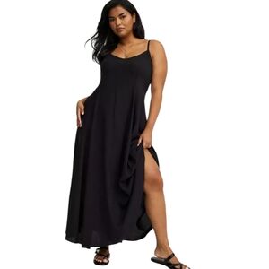 Torrid Trapeze Tank Black Maxi Dress